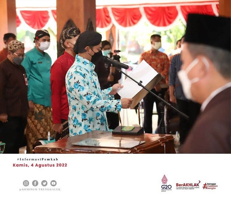 Pelantikan Pengurus DPD PPNI Trenggalek Periode 2022 - 2027 Bupati Nur Arifin Pesan Berikan Pelayanan Terbaik untuk Masyarakat